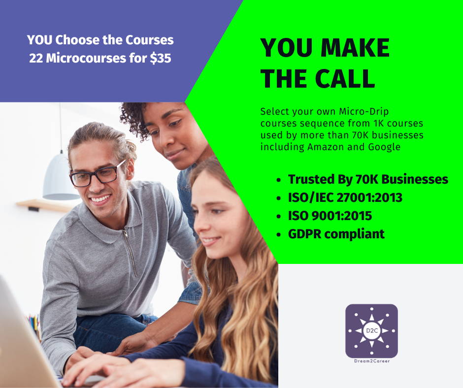 22 Microcourses $35 Upskill with Zero Downtime